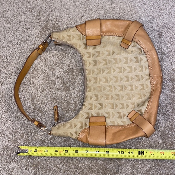 Michael Kors Vintage Tan Canvas & Leather Hobo Bag - Picture 12 of 12